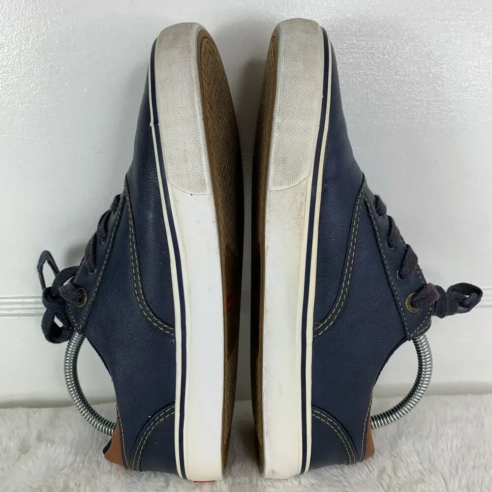 Levi's Ethan C Nappa Sneakers Men’s Size 7.5 Navy Blue Low Top Casual